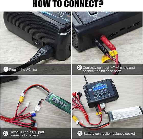 LiPo зарядний пристрій С150 150W 10A AC/DC з балансуванням та підтримкою Li-ion/LiFe/NiMH/NiCd/LiHV/ Київ