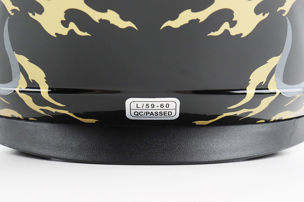 Шолом інтеграл, закритий BLD-М65 L (59-60см), ЧОРНИЙ/ЗОЛОТИСТО-СІРИЙ "Totem" Київ - фото 7