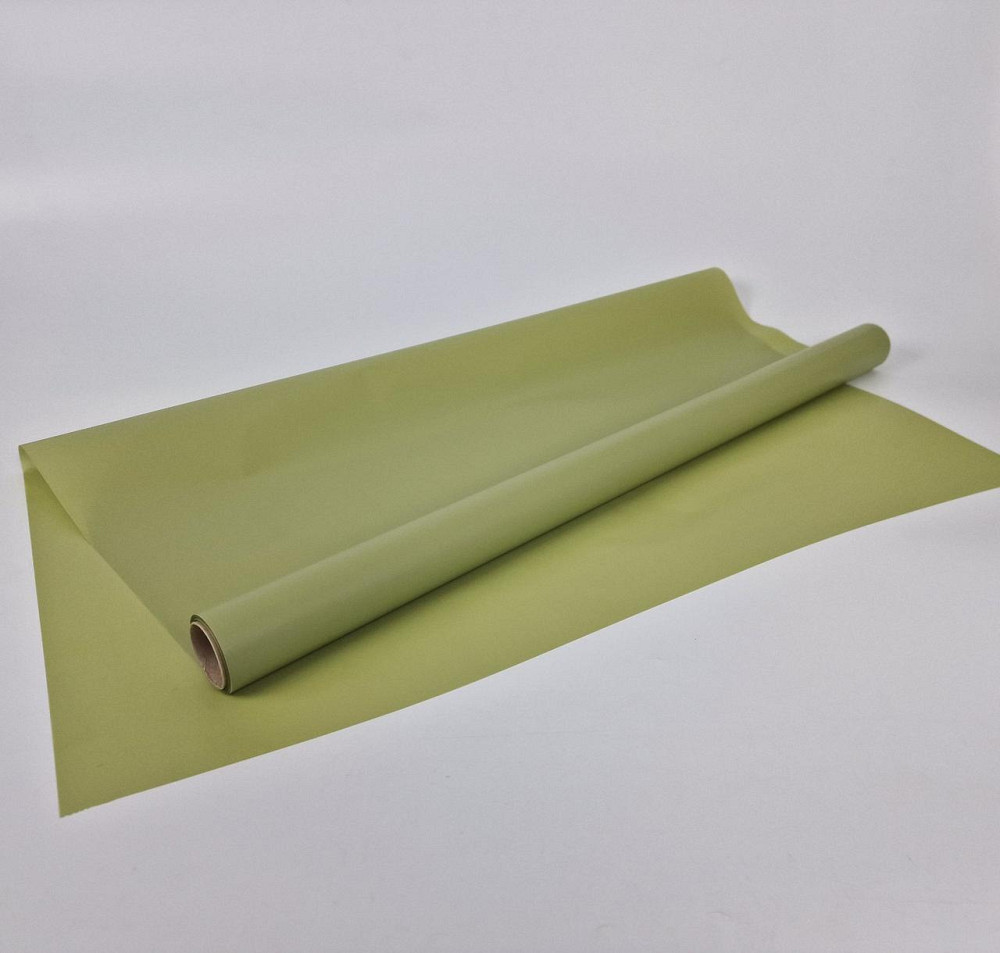 Рулон 10 м тонированый матовый (7) пленка для цветов (h660) № 6 Оливковый (1 шт) Харьков - изображение 1