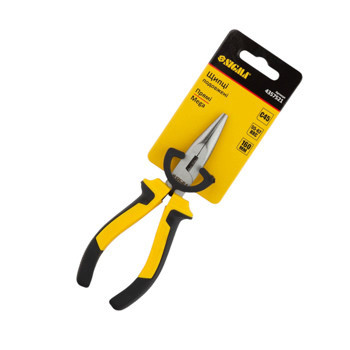 Длинногубцы прямые 160 мм черно-желтые ручки Мукачево - изображение 2