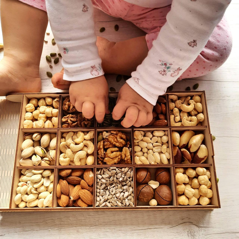 Подарунковий набір горіхів у дерев'яній коробочці 500 грамів. Одеса - фото 2