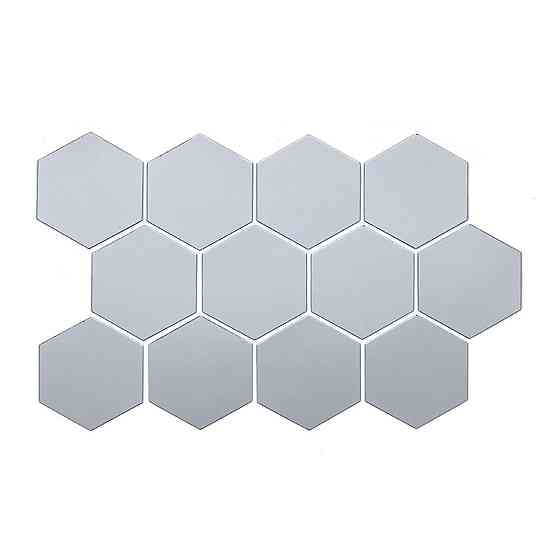 Зеркальный декор акриловый самоклеющийся 125*105мм серебро,12шт (D) SW-00002513 Днепр