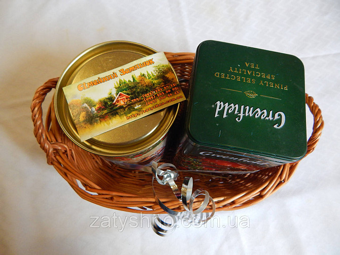 Плетений кошик з ручками для подарунків Київ - фото 10