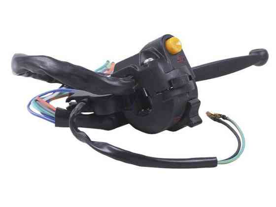 Переключатель левый  на мопед Альфа, черный Мукачево