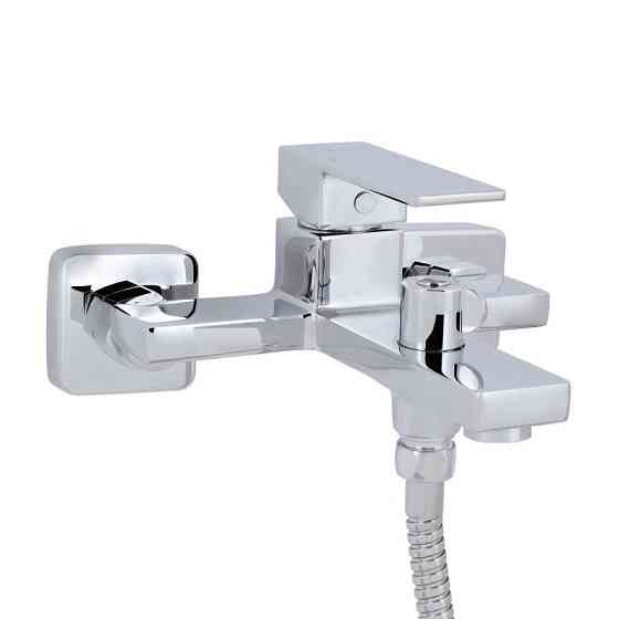 Смеситель для ванны Qtap Gemini c душевым гарнитуром QTGEM259CRM45681 Chrome Киев