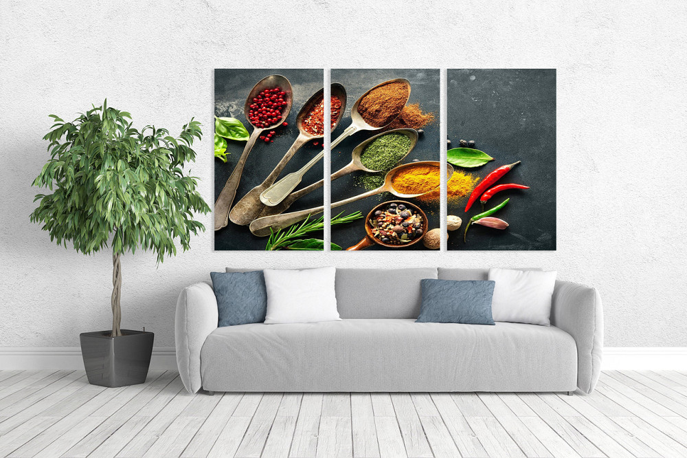 Модульная картина в гостиную / спальню  Ложки спецій     ART-024_3A Киев - изображение 2
