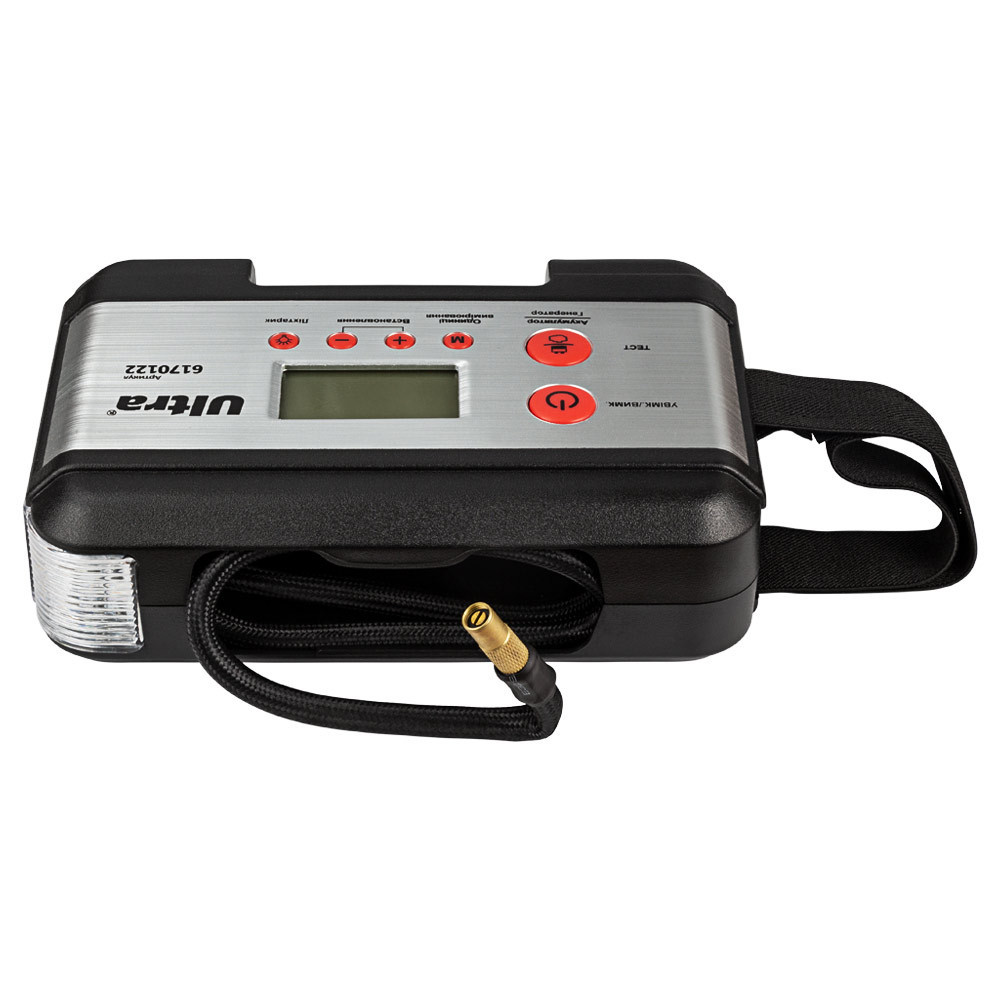 Компрессор автомобильный с электронным дисплеем 12В 180Вт 15А 45л/мин 10бар ULTRA (6170122) Киев - изображение 4