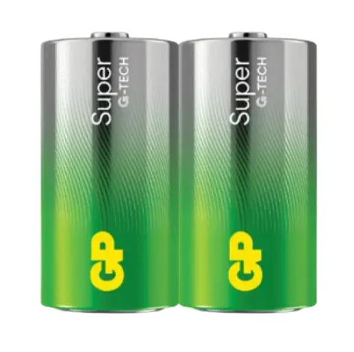 Батарейка бочка GP Super Alkaline R20 13A 1.5 V 2 шт. плівка Рівне