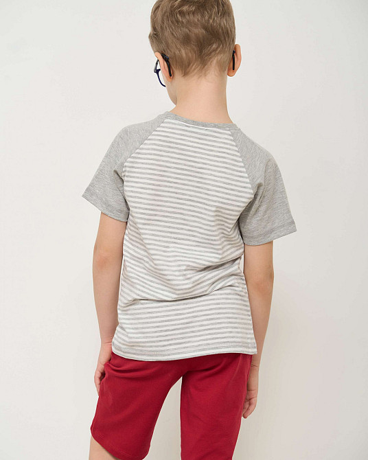 Пижама детская Комплект для мальчика с шортами - Акула за штурвалом Ozkan 31938 5-6 Киев - изображение 5