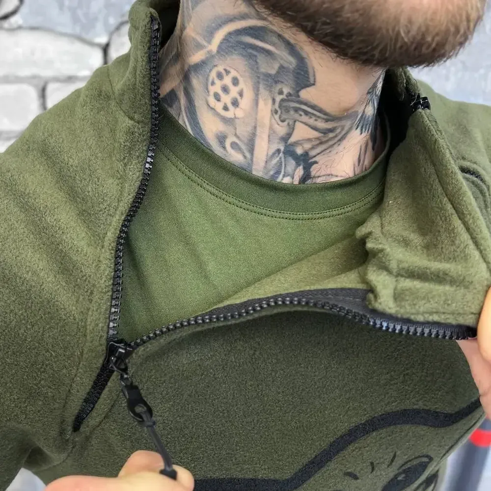 Кофта мужская флиcка тактическая Мастер ЙОДА олива Одесса - изображение 4