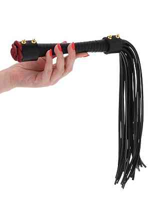 Флогер Taboom Wild Roses Whip з декоративною трояндою на рукоятці Sex Aura Київ