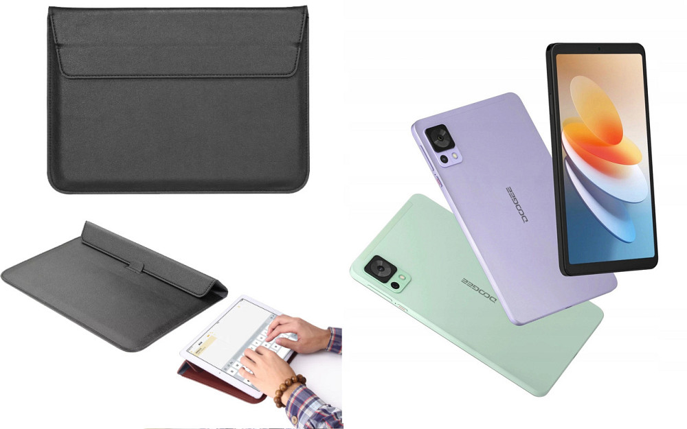 Чохол-конверт VitoCase для Doogee T20 Mini, з функцією підставки для планшета Чорний Київ - фото 1