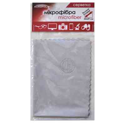 Салфетки Acropolis A-90/12 microfiber 29*22см gray, поштучно (A90-12GY) Винница
