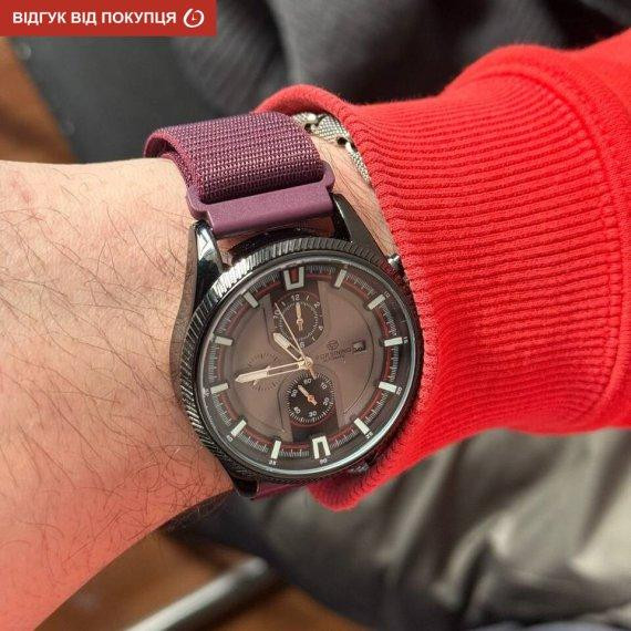 Годинник чоловічий механічний Forsining Tennesy Wine Red (2 ремінці) Київ - фото 6