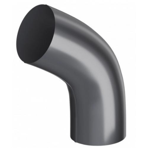 Колено трубы водосточной системы Budmat Flamingo 125\90 Черный Львов - изображение 1