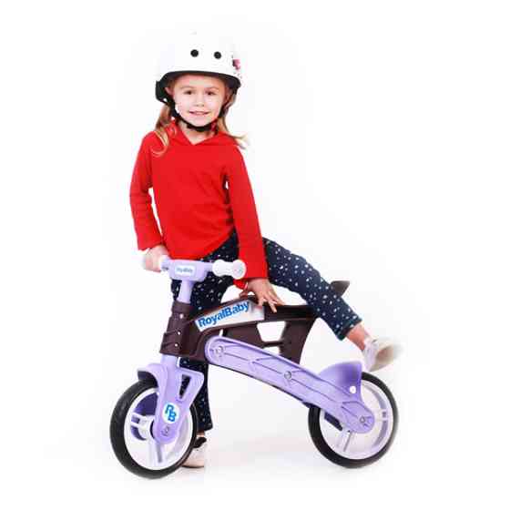 Беговел Real Baby, коричнево-фиолетовый Київ