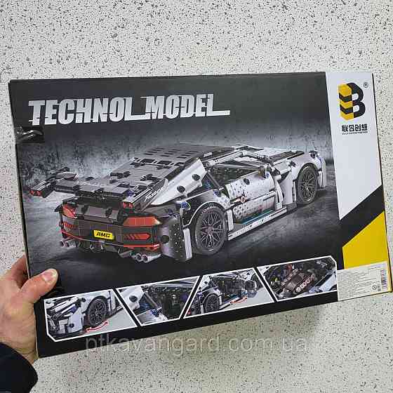 Конструктор автомобиль Мерседес АМГ 1310 деталей 1:14 Техник JKC 7207 черно-белый Хмельницкий