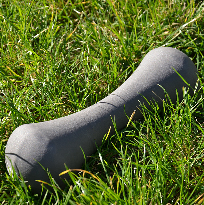 Гантель неопренова PowerPlay 4126 Spartacus 4 кг. Сіра (1шт.) Кам'янське - фото 7