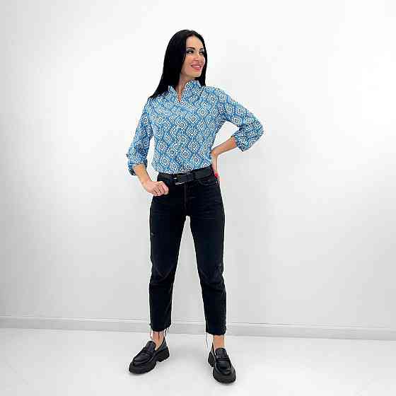 Жіноча блузка з принтом "Marocco" оптом | Норма і батал | Розпродаж моделі Київ