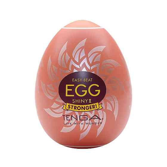 Мастурбатор-яйцо Tenga Egg Shiny II, плотный TPE, пробник лубриканта 5 мл Sex Aura Киев