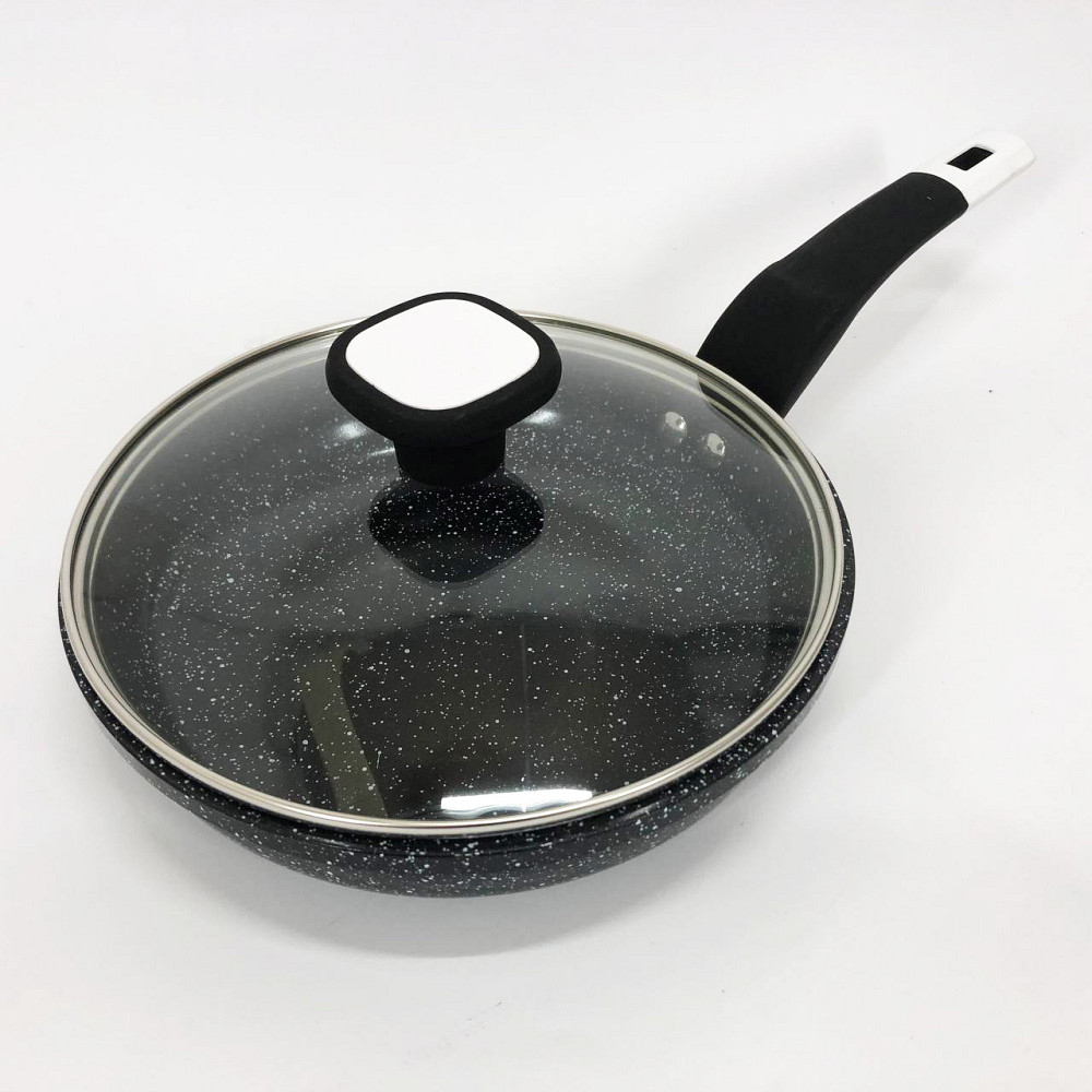 Сковорода для готовки на индукционной плите UNIQUE UN-5143 20 см, Сковорода с ручкой алюминий YH-80 Львов - изображение 12