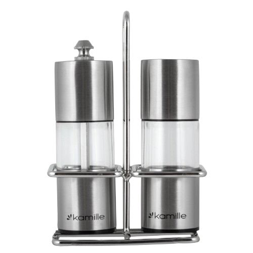 Набір млинків для спецій 2шт з підставкою KAMILLE 7052 Житомир - изображение 1