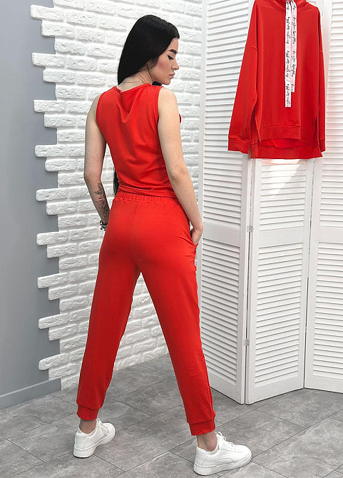 Спортивный трикотажный костюм тройка 