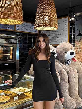 Женское привлекательное вечернее мини платье микродайвинг Черный, 46/48 Одесса