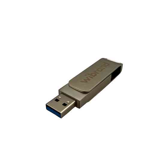 Портативний SSD Wibrand Wolf 512GB USB 3.2 Gen.2 Type-C/Type-A Read/Write 1000MB/s Silver Одеса