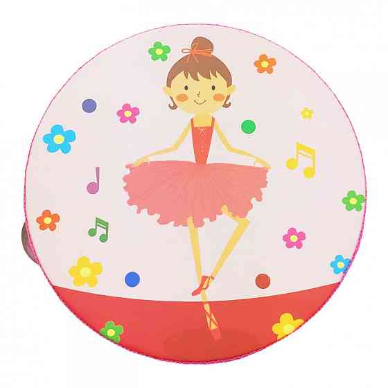 Дерев'яна іграшка Бубен MD 0367 15 см  Балерина Вінниця