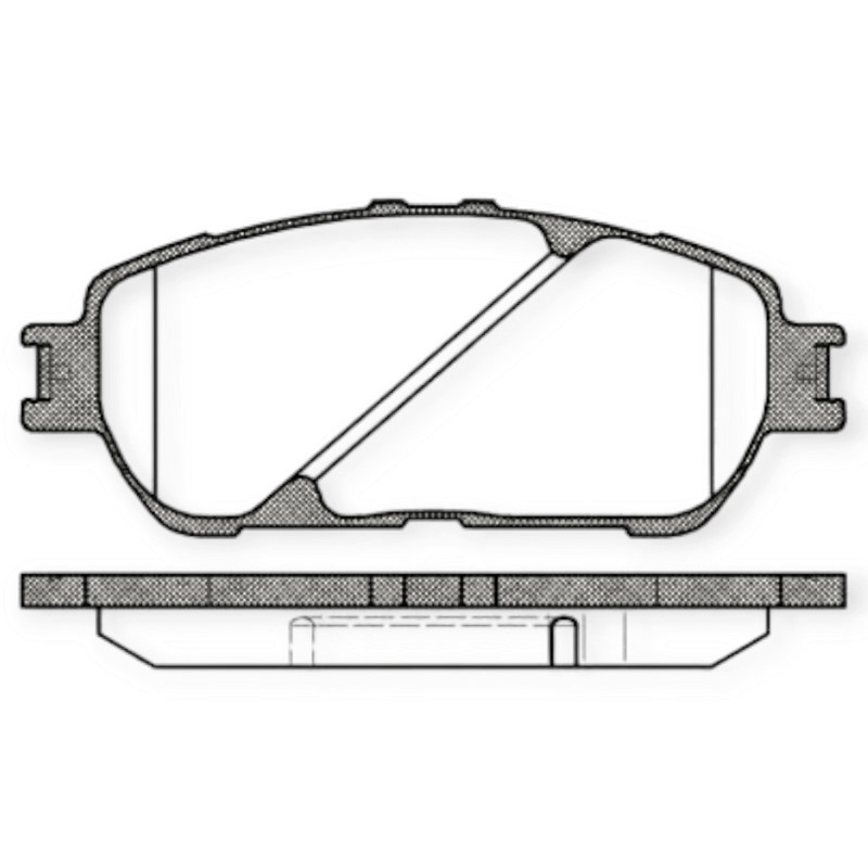 Колодки передні Тойота PREVIA 2.4 00 - гальмівні Мукачево - фото 1