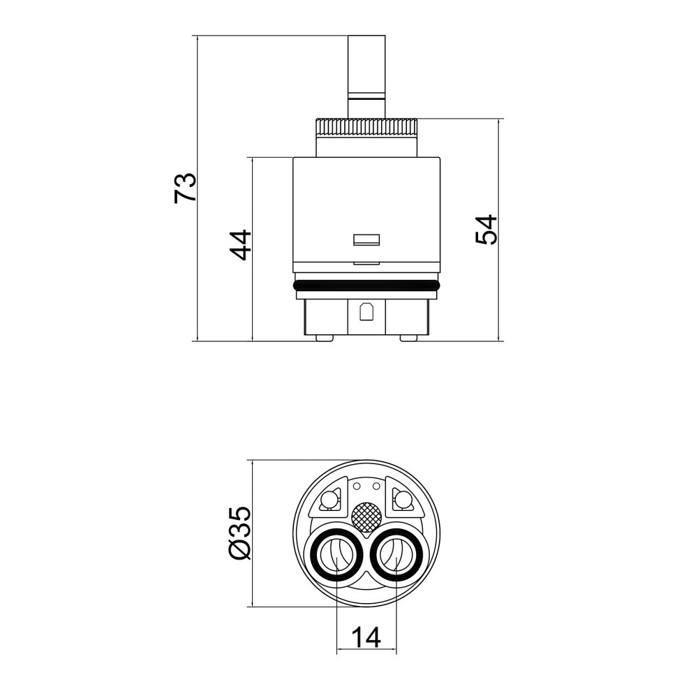 Картридж для змішувача Lidz Repair 35N (k35) LDREP35N35778 Київ - фото 2
