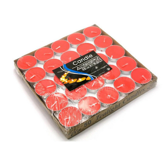 Свічки червоні чайні 50 шт Київ - фото 1