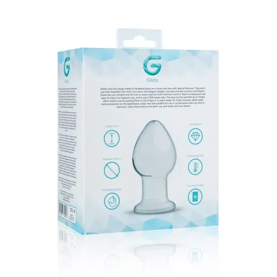 Скляна анальна пробка Gildo Glass Buttplug No. 26 Львів