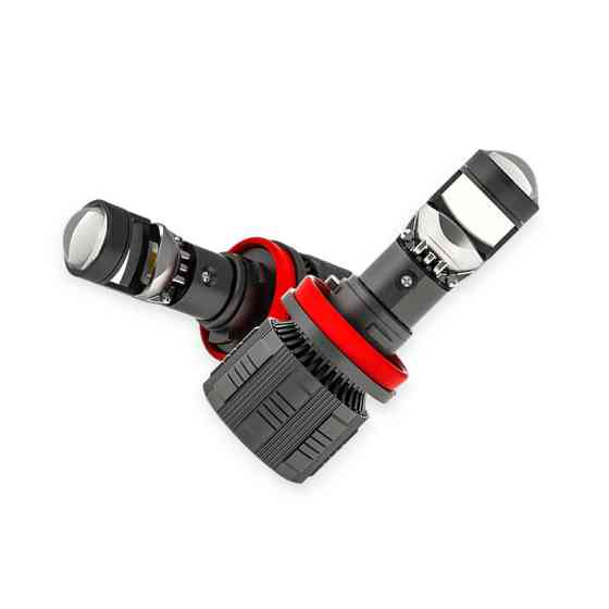 Автолампа H8, H9, H11, H16 12V-24V EUROTUN NL19 60W 10000L 6000K радиатор и вентилятор линза LED Мукачево