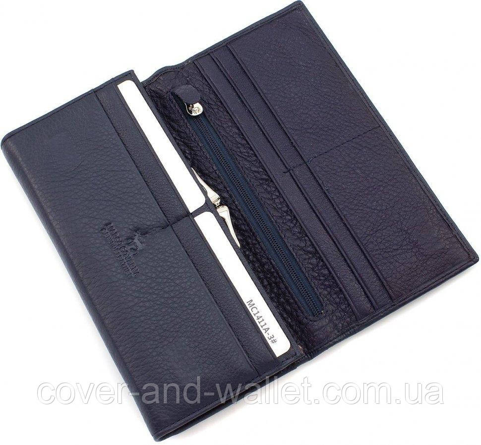 Якісний шкіряний жіночий гаманець на магнітах  горизонтального типу Marco Coverna 1411 Київ - фото 8