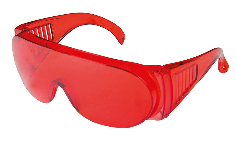 Окуляри відкриті MASTERTOOL ОЗОН панорамна лінза боковий захист червоні 82-0052 Коломыя - изображение 3