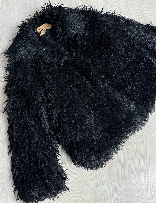 Шуба жіноча Lady Yep 10018 штучна під ламу з коміром чорна, чорний, L Київ - фото 5