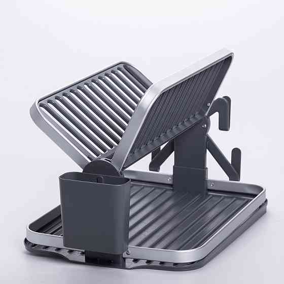 Сушарка складна для посуду двоярусна з піддоном HP-46-11 Київ