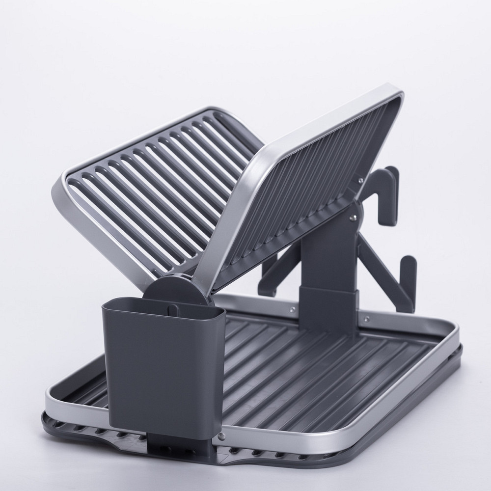 Сушарка складна для посуду двоярусна з піддоном HP-46-11 Київ - фото 2