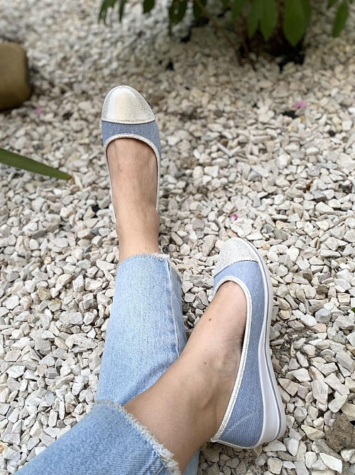 NEW ROSE Сліпони жіночі NEW ROSE C21B блакитні (літо, тканина) (1362) 37-42 Коломыя - изображение 10