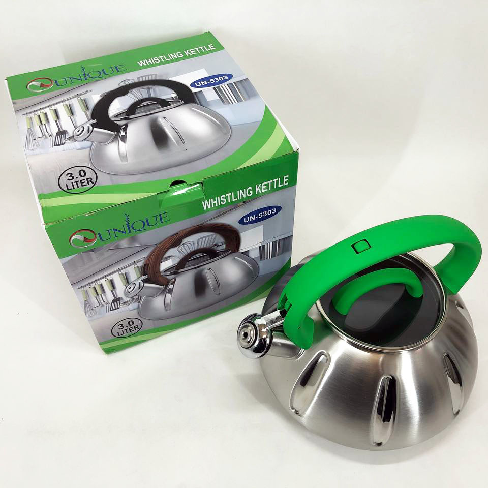 Чайник со свистком с удобной нейлоновой ручкой, Чайник для плиты со свистком для чая TW-12 Львов - изображение 1