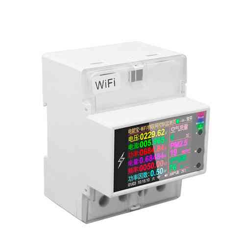 Wi-Fi счетчик электроэнергии Atorch AT4PW 220В 100А DIN умный монитор с защитой Киев