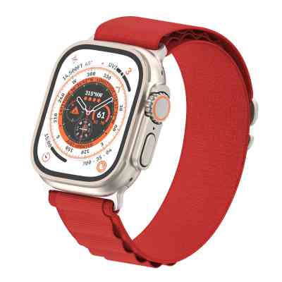 Ремешок для смарт-часов Armorstandart Alpina Band для Apple Watch 49/46/45/44/42 (Series 1-3) Red (ARM81047) Винница