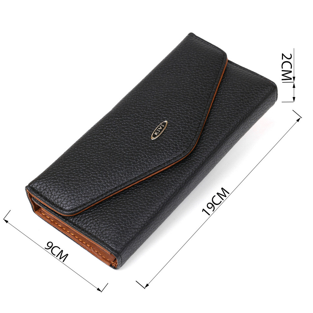 Гаманець жіночий з екокожі флотар KIVI 19065 Синій Київ - фото 4