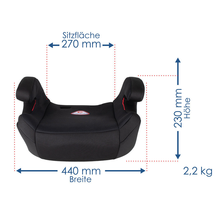 Автокрісло бустер "JR5", Capsula, 15-36kg, 4-12років, чорний, 773010 Київ - фото 9