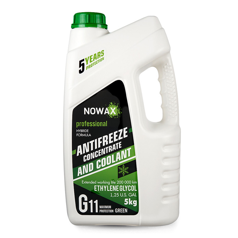 Антифриз Nowax Green G11 зеленый концентрат 5кг Львов - изображение 1