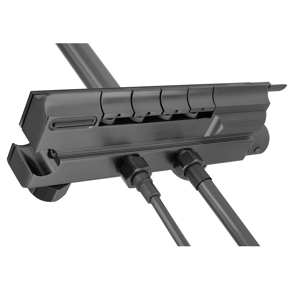 Душова колона з кнопковим змішувачем з алюмінію Zerix PBI-009-J GRAPHITE, 4 режими Харків - фото 2