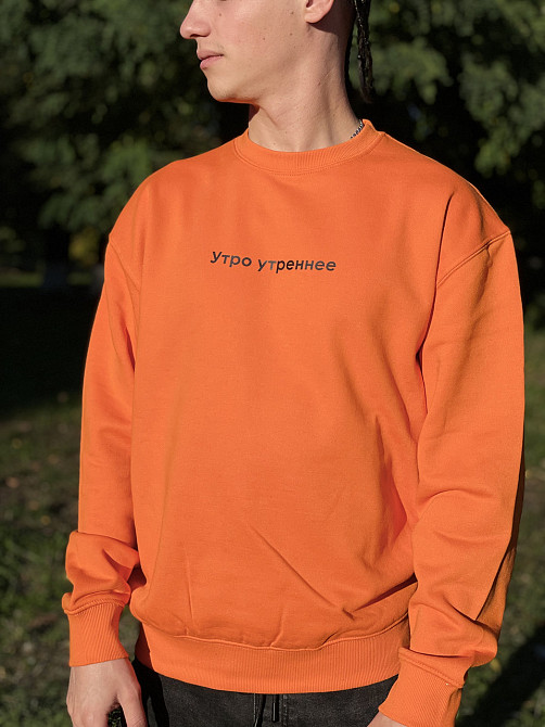 Світшот з принтом - "Утро утренее" Чернівці - фото 1