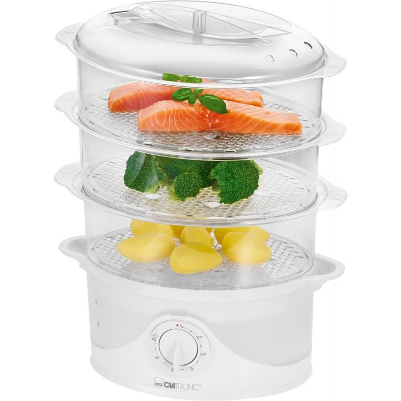 Електрична пароварка 11 літрів 3 рівні піддонів Clatronic DG (3665) 800 Вт Нововолинськ - фото 1